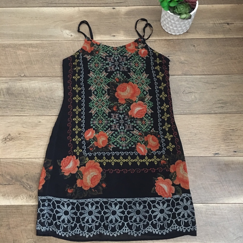 New Friends colony mini stitch rose dress XS